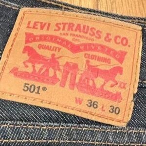 Levi's Men's Dark Blue Straight Jeans